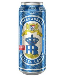 Bia HB Hofbrau Helles Lager 4.9% – Thùng 24 Lon 500ml
