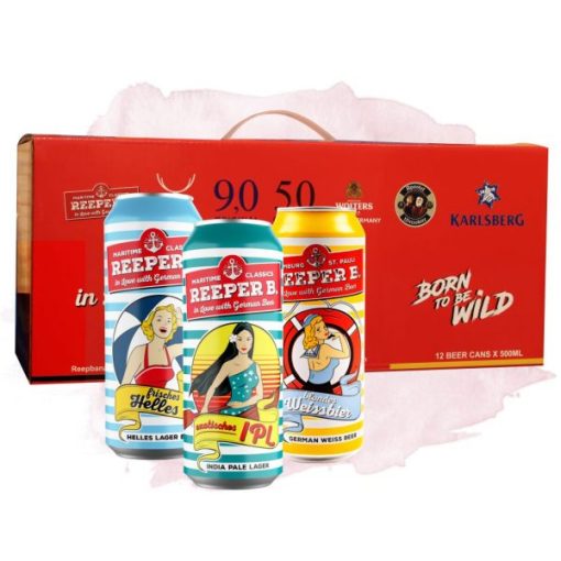 Hộp Quà Bia Đức Reeper B - 12 Lon 500ml