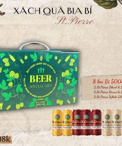 Xách Quà Bia Bỉ St. Pierre - 8 Lon 500ml