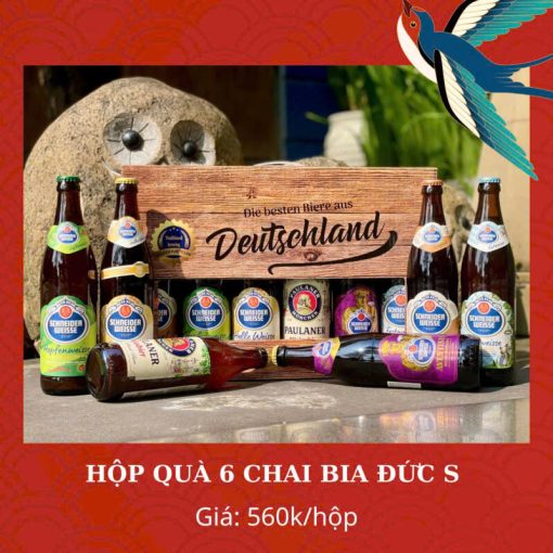 Hộp Quà Bia Đức S - 6 Chai 500ml