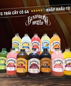 Nước Ép Có Gas Úc Bundaberg - Thùng 12 Chai 375ml (Nguyên Vị)