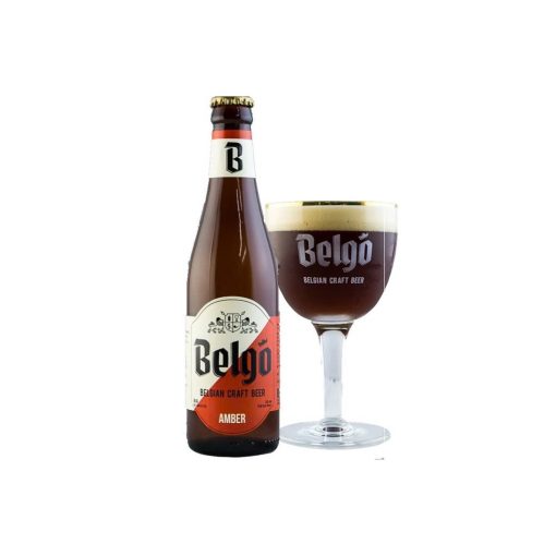 Bia Belgo Amber 5.1% – Thùng 24 Chai 330ml