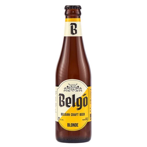 Bia Belgo Blonde 5.9% – Thùng 24 Chai 330ml