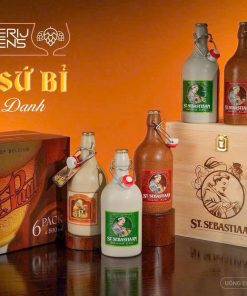 Hộp Quà Gỗ Bia Sứ St. Sebastiaan Mix - 6 Chai 500ml