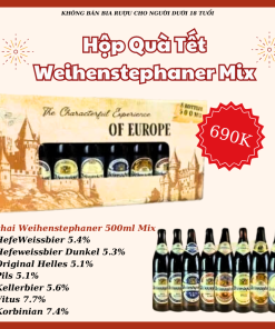 Hộp Quà Bia Đức Weihenstephaner Mix - 8 Chai 500ml