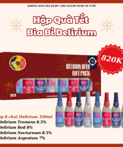 Hộp Quà Bia Bỉ Delirium Mix - 8 Chai 330ml