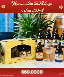 Hộp Quà Bia Bỉ Abbaye Mix - 6 Chai 330ml + 1 Ly