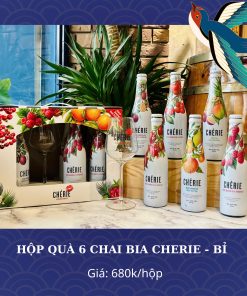 Hộp Quà 6 Chai Bia Chérie Bière Blanche 3.5% - Chai 330ml