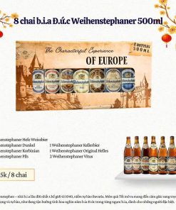 Hộp Quà Bia Đức Weihenstephaner Mix - 8 Chai 500ml