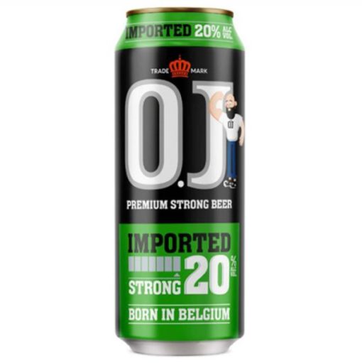 Bia OJ Strong Imported 20% – Thùng 24 Lon 500ml