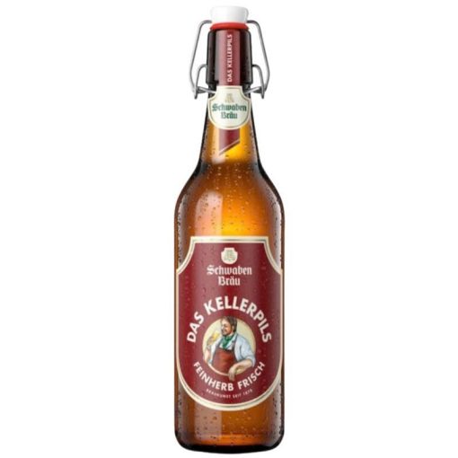 Bia Schwaben Bräu Das Keller Pils 5%  – Thùng 20 Chai 500ml (Tặng 2 Ly Chính Hãng)