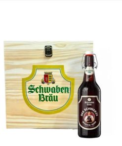 Alternative view of Bia Schwaben Bräu Das Schwarze 4.9%  – Thùng 20 Chai 500ml