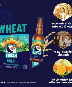 Alternative view of Bia TouCan Wheat 4.9% - Thùng 12 Chai 330ml