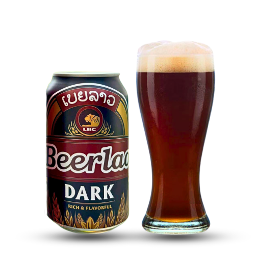 Bia Beerlao Dark Premium 5% – Thùng 24 Lon 330ml (Bia Đen)