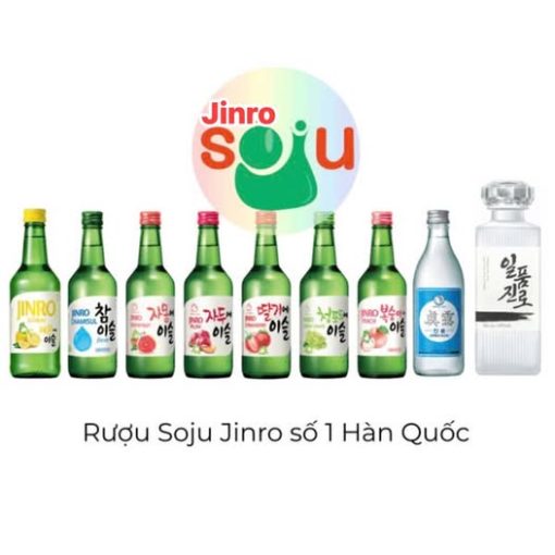 Soju Jinro 12% Hàn Quốc - Thùng 20 Chai 360ml