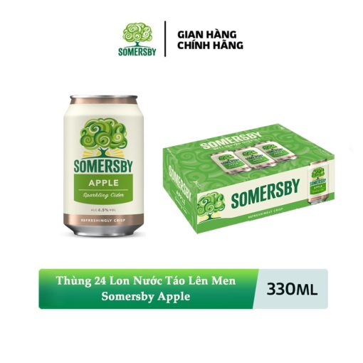 Somersby Cider Táo 5% – Thùng 24 Lon 330ml