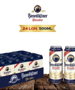 Bia Benediktiner Weissbier 5.4% – Thùng 24 Lon 500ml