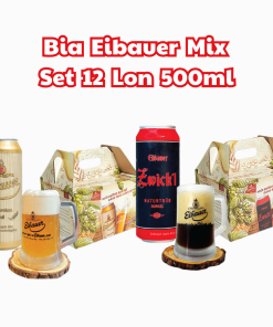 Bia Eibauer Mix – Set 12 Lon 500ml ( Mix 2 Loại )