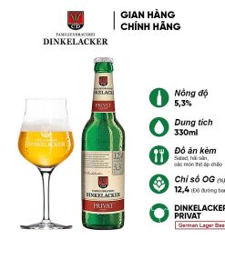 Bia Dinkelacker Privat Export 5.3%  – Thùng 24 Chai 330ml