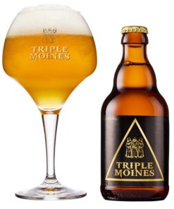 Bia Triple Moines 7.5% – Thùng 24 Chai 330ml