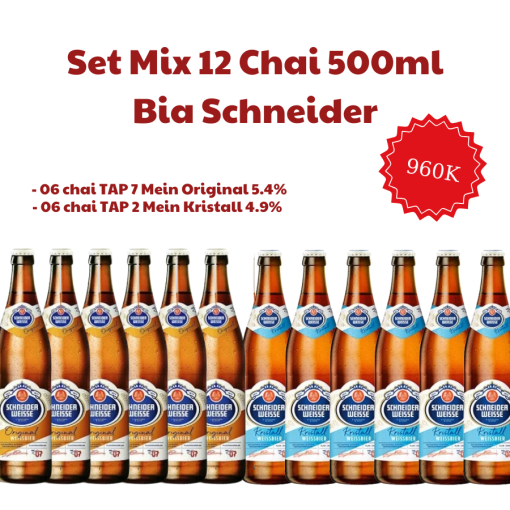 Bia Đức Schneider Weisse Mix – Set 12 Chai 500ml