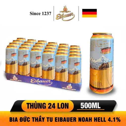 Bia Đức Eibauer NOAD 4.1% – Thùng 24 lon 500ml