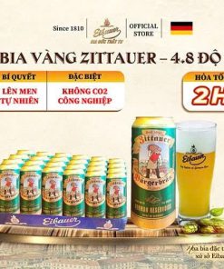 Alternative view of Bia Đức Eibauer Zittauer Burgerbrau Pilsner 4.8% – Thùng 24 lon 500ml