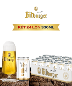 Bia Đức Bitburger Premium Pils 4.8% – Thùng 24 lon 330ml