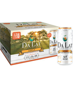 Bia Dalat Cider Apple 4.6% – Thùng 12 Lon 330ml