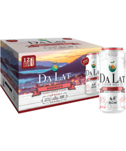 Bia Dalat Cider Berries 4.6% – Thùng 12 Lon 330ml