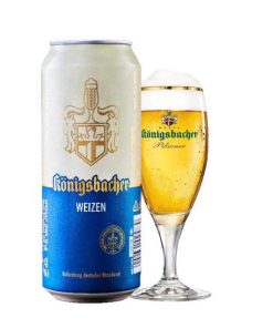 Bia Đức Königsbacher Weizen 5.1% – Thùng 24 lon 500ml
