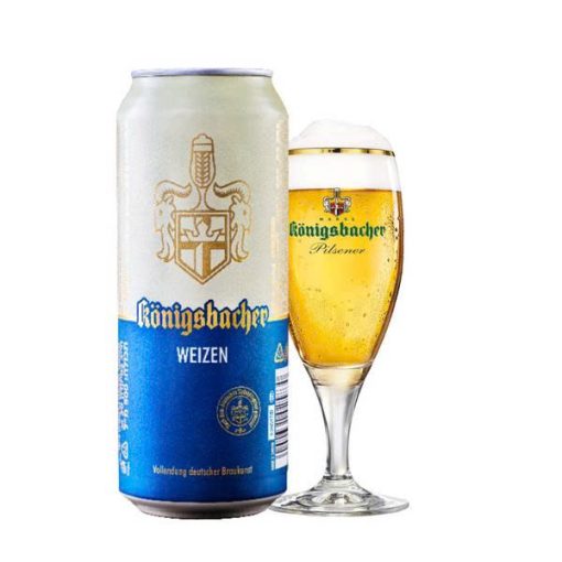 Bia Đức Königsbacher Weizen 5.1% – Thùng 24 lon 500ml