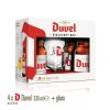 Gift Pack Bia Duvel Blond 8.5% – 4 Chai 330ml + 1 Ly