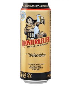 Bia Đức Klosterkeller Weizenbier 5% – Thùng 24 lon 500ml