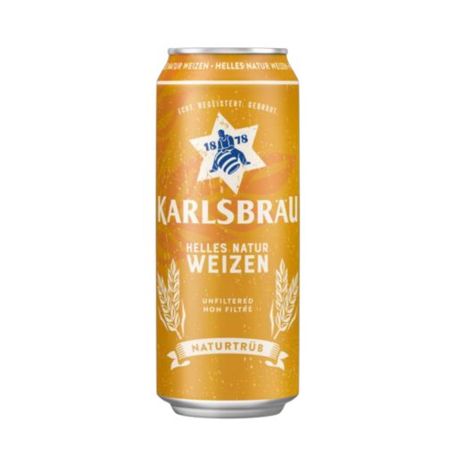 Bia Karlsbrau Helles Natur Weizen 5.2% – Thùng 24 lon 500ml