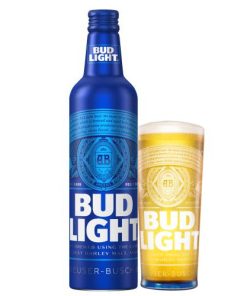 Bia Mỹ Bud Light Xanh 4.2% – Thùng 24 Chai Nhôm 473ml