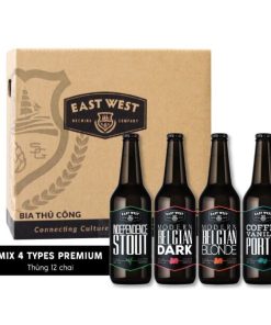 Bia East West Mix 4 Types Premium – Thùng 12 Chai 500ml
