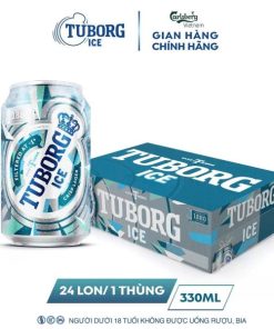 Bia Tuborg Ice 4.3% UTC – Thùng 24 Lon 330ml (Trúng Thưởng)