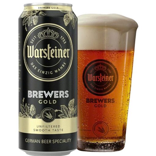 Bia Đức Warsteiner Brewers Gold 5.2% – Thùng 24 Lon 500ml