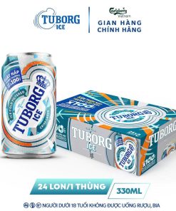 Bia Tuborg Ice 4.6% UTC – Thùng 24 Lon 330ml (Trúng Thưởng)