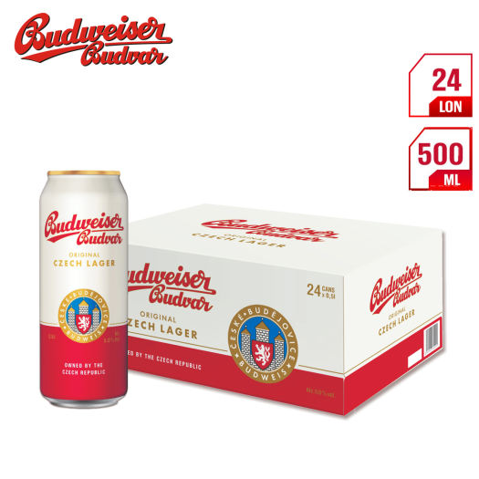 Bia Tiệp Budweiser Budvar Original 5% – Thùng 24 Lon 500ml - Ảnh 2