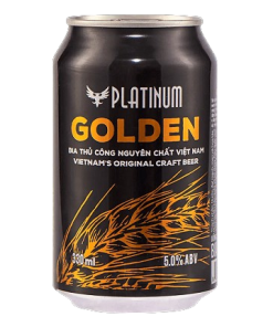 Bia Platinum Golden 5% – Thùng 24 Lon 330ml