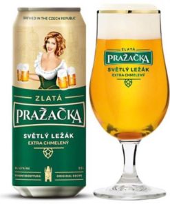 Bia Tiệp Prazacka ZLaTá 4.9% – Thùng 24 Lon 500ml