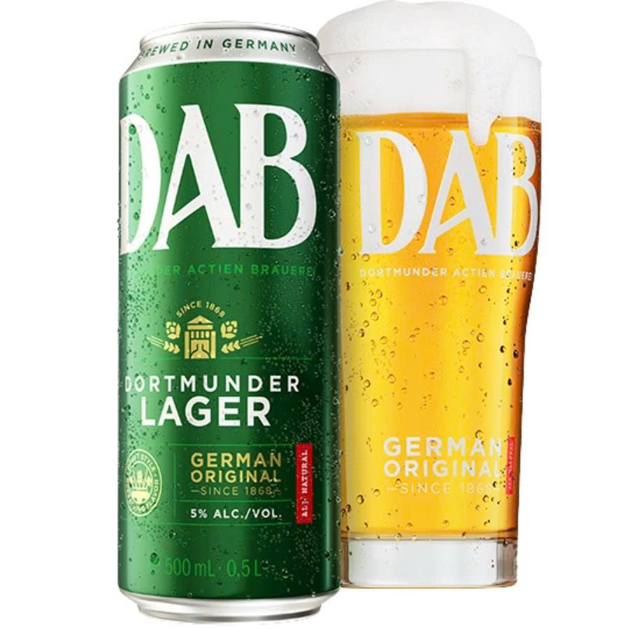 Bia Đức DAB Lager 5% – Thùng 24 Lon 500ml