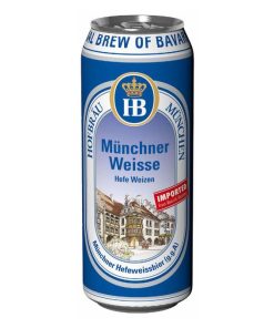 Bia Đức HB Munchen HefeWeizen 5.1% – Thùng 24 Lon 500ml