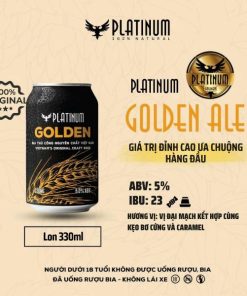 Bia Craft Platinum Golden 5% – Thùng 24 Lon 330ml