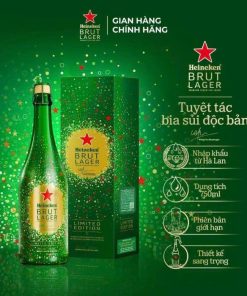 Alternative view of Bia Hà Lan Heineken® Brut Lager 5% - Thùng 6 Chai 750ml