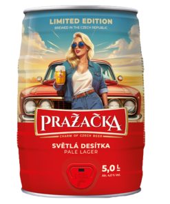 Bia Tiệp Prazacka Pale Lager 4% – Bom 5L
