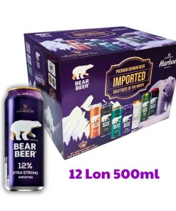 Hộp Quà Bia Gấu Bear Beer Xtra Strong 12% – Hộp 12 Lon 500ml