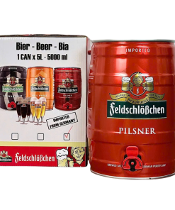 Bia Đức FeldschloBchen Pilsner 4.9% – Thùng 2 Bom 5L